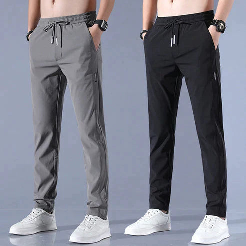 BySila | BLG-SPORTSWEAR Men's Lycra Slim Fit Cargo Pants BLACK 40 ? fabric